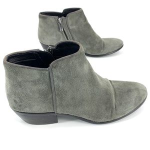 Sam Edelman Gray suede zip up booties size 7.5